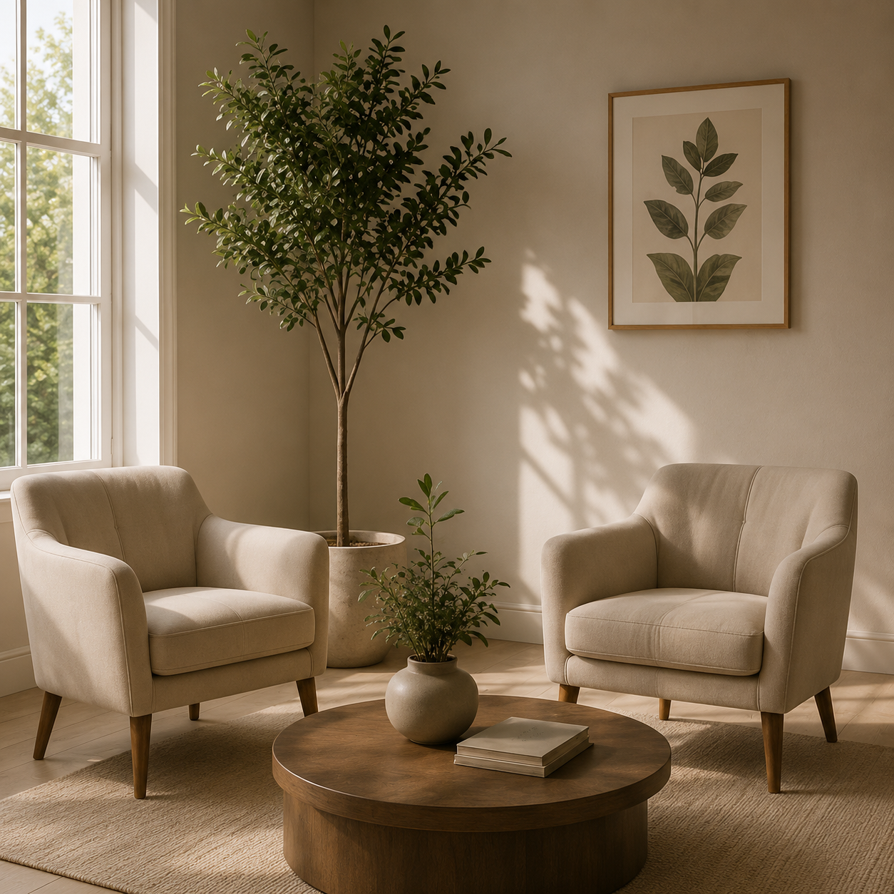 Warm reading nook
